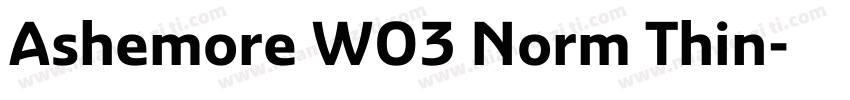 Ashemore W03 Norm Thin字体转换